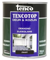TENCOTOP DEUR&KOZIJN DEK/ZG 39 ZWART (RAL9005) 750ML