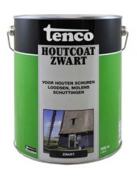 TENCO HOUTCOAT ZWART  5LTR (TEERVRIJ)