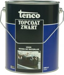 TENCO TOPCOAT ZWART 5LTR (TEERVRIJ)