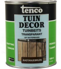 TENCO TUINDECOR TRANSPARANT KASTANJEBRUIN 1LTR