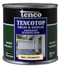 TENCOTOP DEUR&KOZIJN DEK/ZG 11 CREMEWIT (RAL9001) 250ML