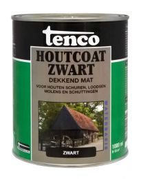 TENCO HOUTCOAT WB MAT ZWART  1LTR (TEERVRIJ)
