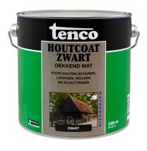 TENCO HOUTCOAT WB MAT ZWART  2,5LTR (TEERVRIJ)