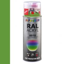 DUPLICOLOR ACRYL 400ML HG RAL 6018 GEELGROEN