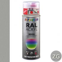 DUPLICOLOR ACRYL 400ML ZG RAL 9006 WIT ALUMINIUM METALLIC