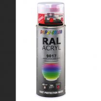 DUPLICOLOR ACRYL 400ML HG RAL 9017 VERKEERSZWART