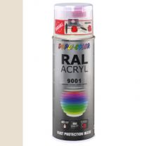 DUPLICOLOR ACRYL 400ML HG RAL 9001 CREME WIT