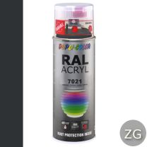 DUPLICOLOR ACRYL 400ML ZG RAL 7021 ZWART GRIJS