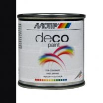 MOTIP DECO PAINT 100ML ZWART HOOGGLANS RAL 9005