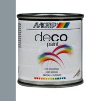 DECO PAINT 100ML ZILVERGRIJS HOOGGLANS RAL 7001