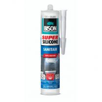 BISON SUPER SILICONE SANITAIR 310 ML KOKER WIT