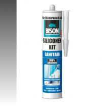 BISON SILICONENKIT SANITAIR 310 ML KOKER TRANSP.GRIJS