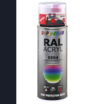 DUPLICOLOR ACRYL 400ML HG RAL 5004 BLAUWZWART