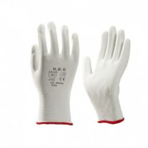 NYLON HANDSCHOEN PU GECOAT WIT S