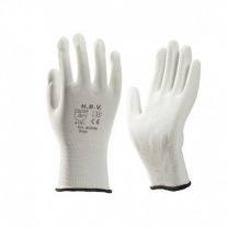 NYLON HANDSCHOEN PU GECOAT WIT XL