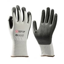 TOUCHPLUS HANDSCHOEN NITRILE ZWART MET NOPJES XL