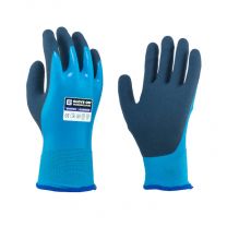 WINTER BARRIER HANDSCHOEN ACRYL LATEX GECOAT L BLAUW/ZWART