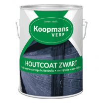 KOOPMANS HOUTCOAT ZWART 5LTR