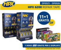 HPX TOONBANKDISPLAY + 12 + CB5025 - ZILVER 48MM X 25M