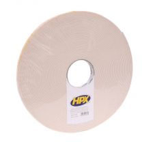 HPX DUBBELZIJDIGE BEVESTIGINSTAPE 3MM - WIT 19MM X 25M