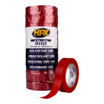 HPX PVC ISOLATIETAPE - ROOD 15MM X 10M