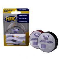 HPX PVC ISOLATIETAPE - ZWART + ROOD 19MM X 10M