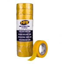 HPX PVC ISOLATIETAPE - GEEL 19MM X 10M