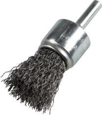 PENSEELBORSTEL MET STIFT, GEGOLFDE DRAAD BH600W 25X6MM