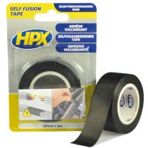 HPX ZELFVULKANISERENDE TAPE - ZWART 25MM X 3M