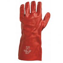 SP PAAR HANDSCHOENEN PVC ROOD 35 CM.