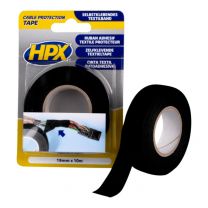 HPX ZELFKL.KABELBESCHERM.TAPE- ZWART 19MM X 10M