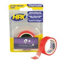 HPX ULTRA MOUNT BEVESTIGINGSTAPE - TRANSPARANT 19MM X 1,5M