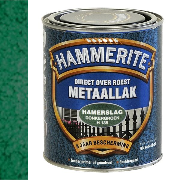 dubbellaag Collega vloeiend HAMMERITE HAMERSLAG H138 DONKER GROEN 750ML