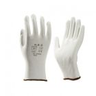 NYLON HANDSCHOEN PU GECOAT WIT L